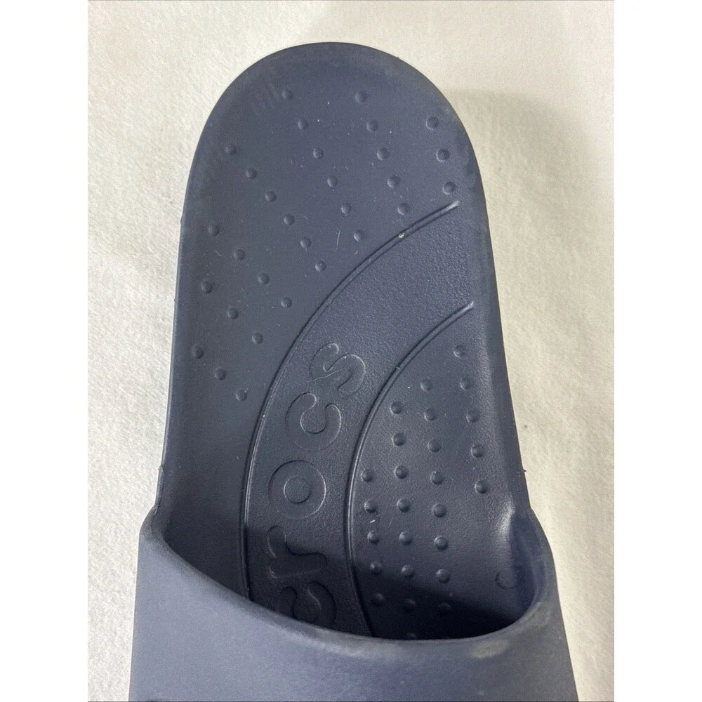 Crocs Adult Slides Summer Sandals Blue Men 8 Women 10 Comfort Beach Resort